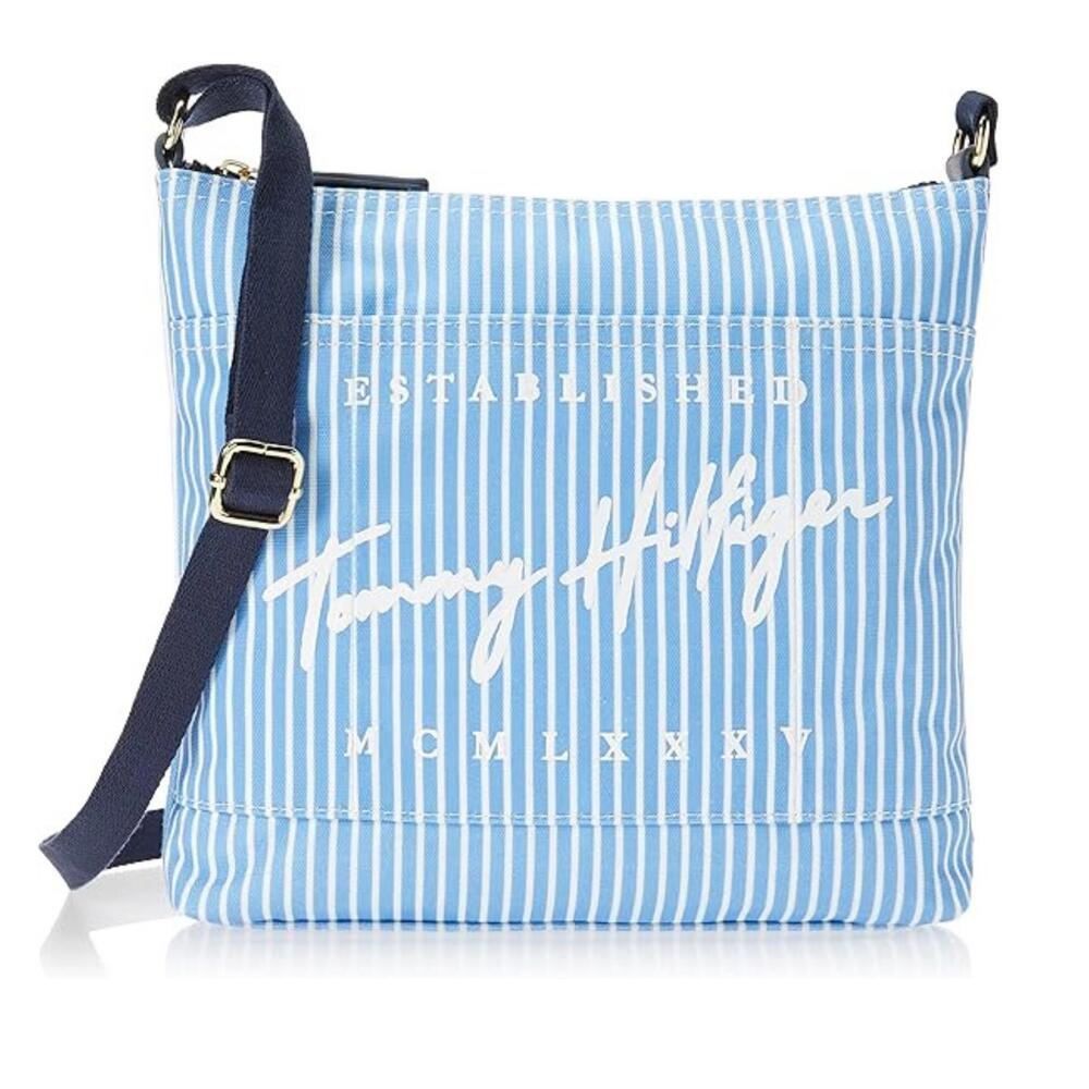 Tommy Hilfiger Flag Stripe Crossbody Bag – Blue/White